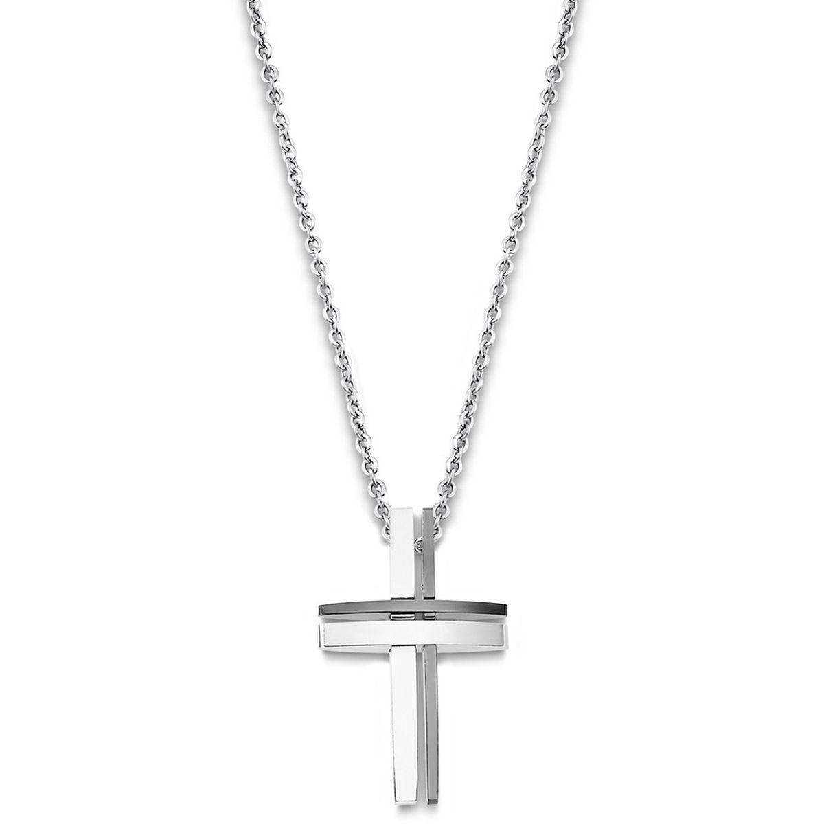 LOTUS Style Collana Uomo In Acciaio Inox Argento LS1984-1/1 - Catena Con Moschettone, Rivestimento PVD - 2