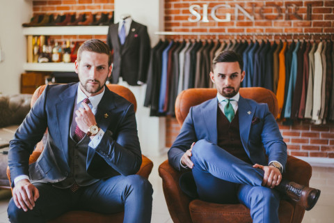 Костумите на Ненад и Крис од Signori