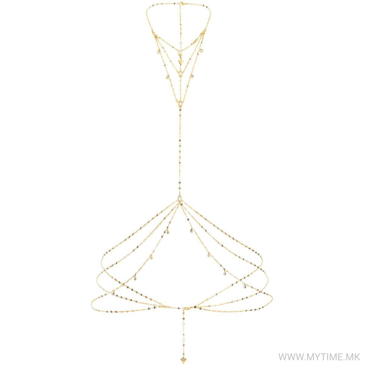 JUBN04274JWYGT/U HASHTAG GUESS - BODY CHAIN 